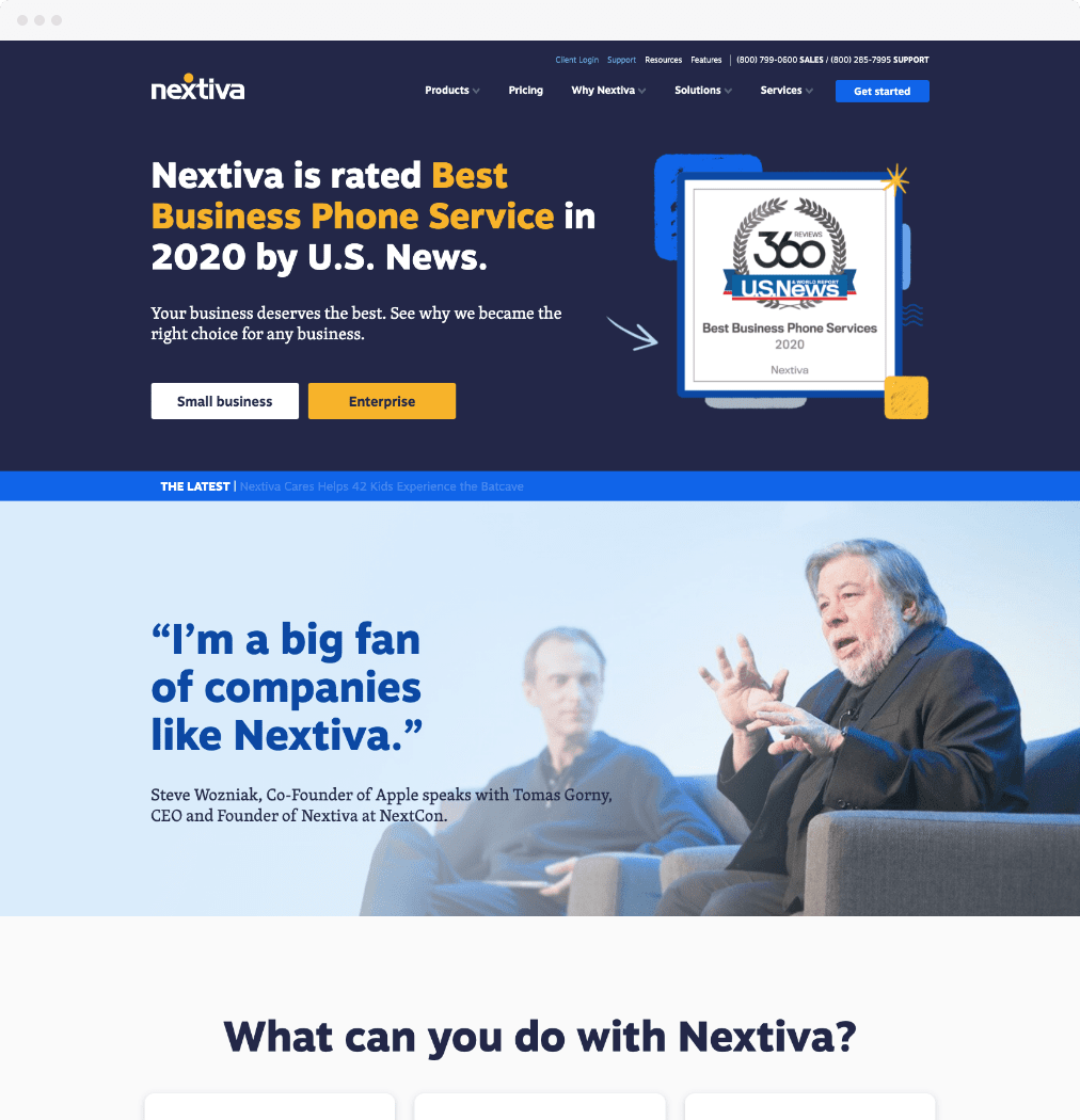 Nextiva.com - Multiple Revamps